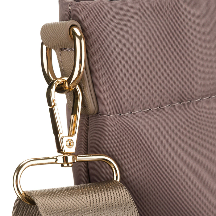 Geantă de damă bej din nylon cu închidere magnetică - Peterson PTR-PTN JN-10-0115 BEIGE [12]