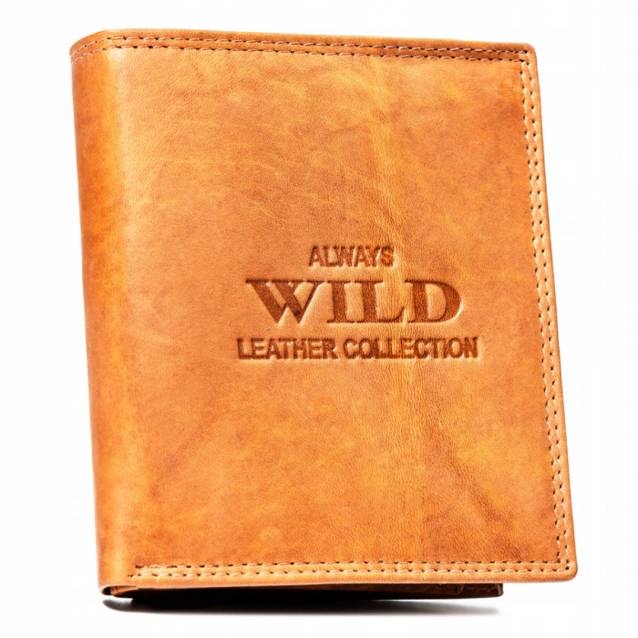 Portofel barbati din piele naturala Always Wild PTR-AW-N890-MAL-0417 TAN [2]