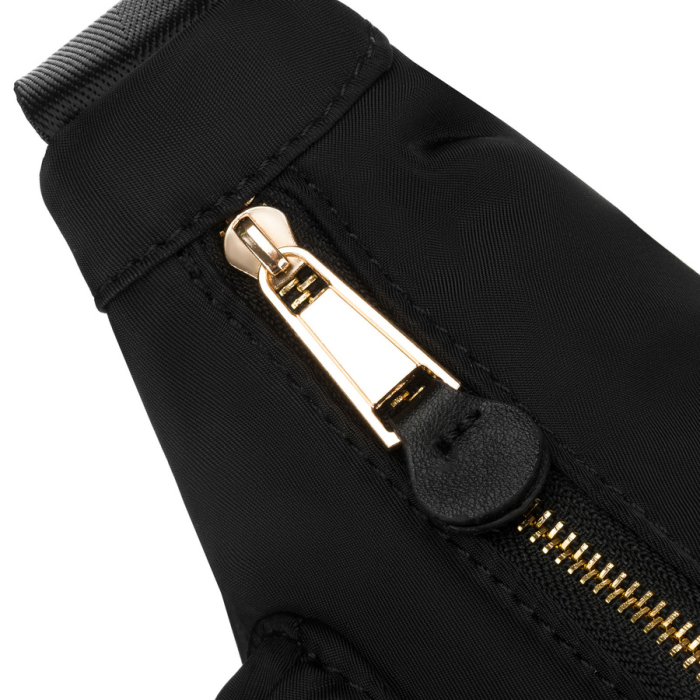 Geantă de damă neagră din nailon, suspendată pe o curea reglabilă - Peterson PTR-PTN JN-14-0290 BLACK [9]