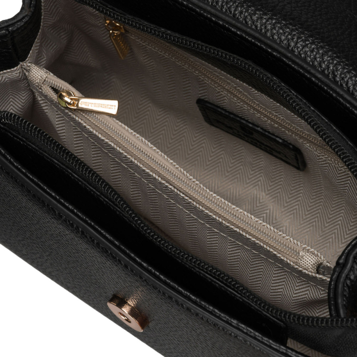 Geantă mică de damă neagră crossbody din piele ecologică - Peterson PTR-PTN MX01-F-7670 [14]