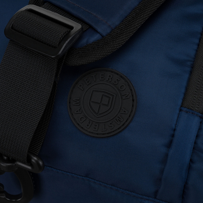 Geantă de umăr sport de călătorie neagră și bleumarin, cu , curea detașabilă - Peterson PTR-PTN 24480 NAVY-BLACK [11]