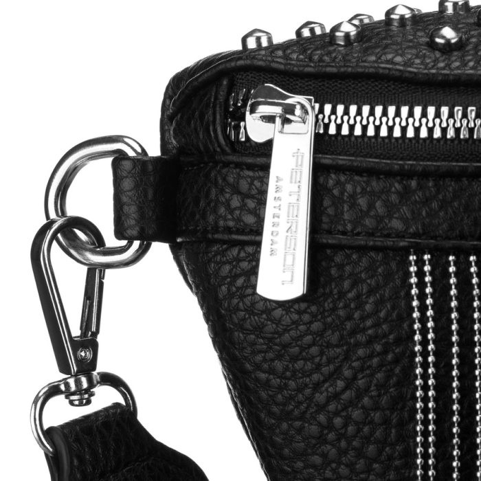 Geantă elegantă de damă din piele ecologică de culoare neagră tip borseta - Peterson PTR-PTN MIS-09-2072 BLAC [6]