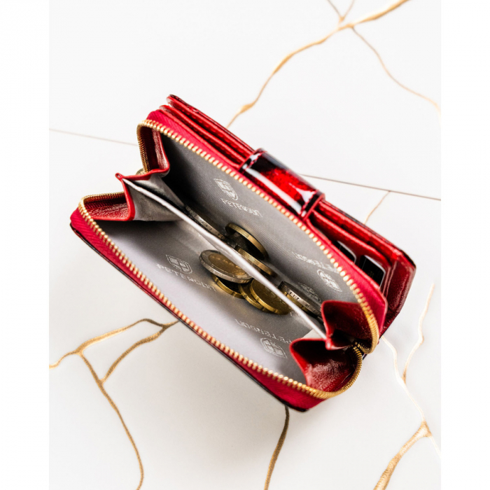 Portofel din piele pentru femei Peterson PTR-PTN PS115-TDS RED [9]