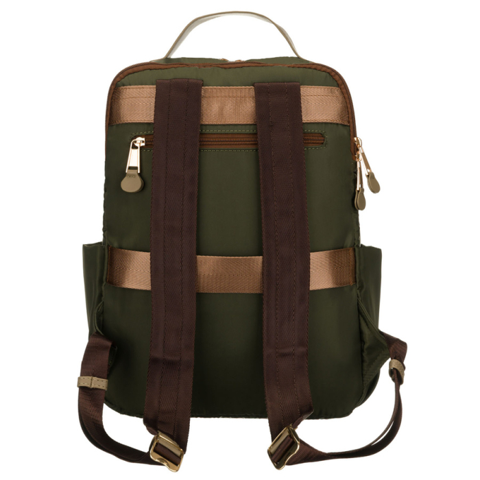 Rucsac verde de damă cu bretele reglabile și închidere cu fermoar - Peterson PTR-PTN JN-09-0078 GREEN [10]