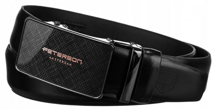 Curea barbati din piele naturala Peterson PTR-PTN A001 BL [2]