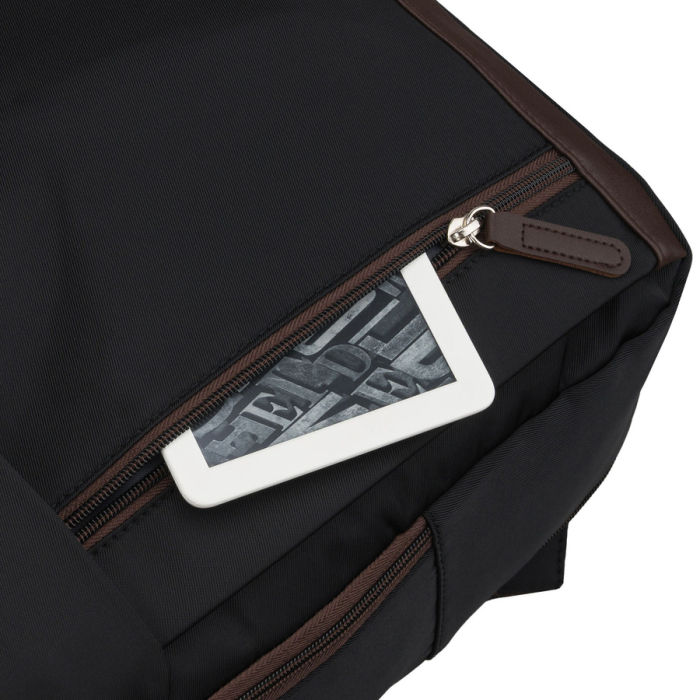 Rucsac de călătorie negru din poliester cu buzunar pentru laptop - Peterson [13]
