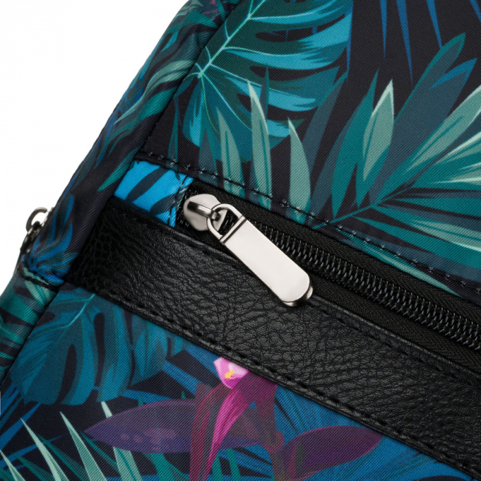 Rucsac de damă din poliester multicolor cu un model frumos cu frunze - Rovicky PTR-R-PL15601-8978 17 [6]