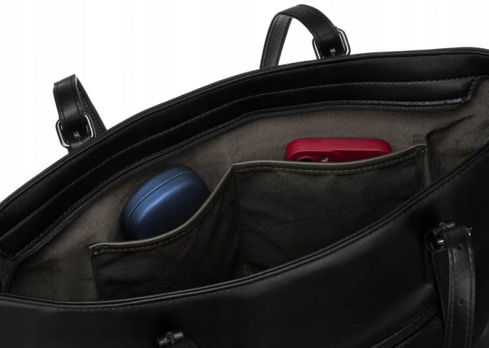 Geantă shopper mare de damă cu mânere reglabile - David Jones PTR-6875-4 BL [5]