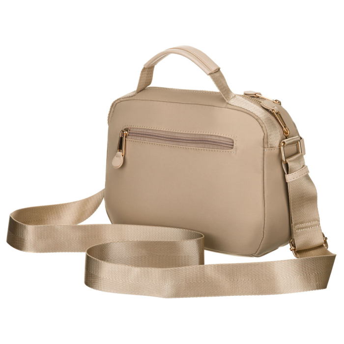 Geantă de damă bej din nylon, cu un singur compartiment, închidere cu fermoar - Peterson PTR-PTN JN-13-0245 BEIGE [8]