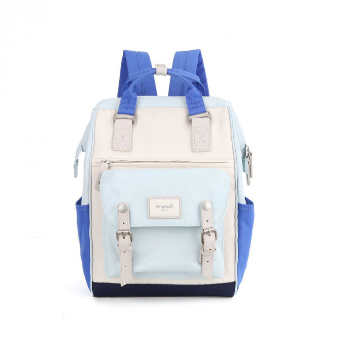 Rucsac albastru din poliester impermeabil cu port USB - Himawari PTR-9018-08 [1]