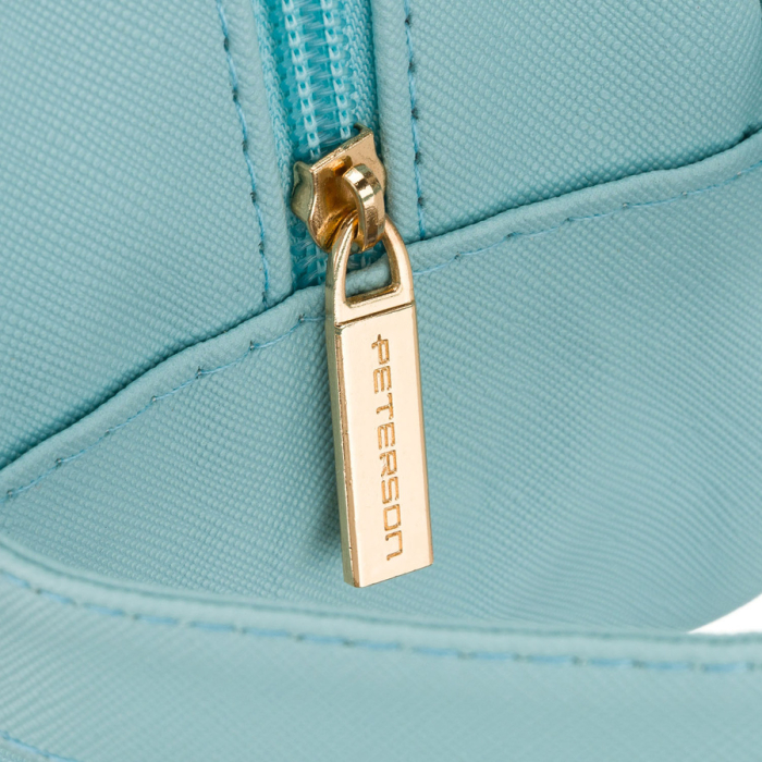 Geantă cosmetică albastră din material sintetic cu panou transparent - Peterson PTR-PTN KOS-DA-21 L.BLUE [6]