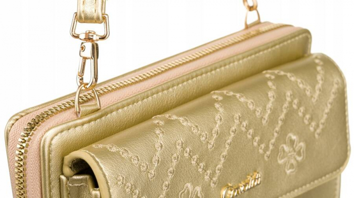 Poșetă-portofel elegant cu curea lungă - 4U Cavaldi PTR-M-13-1309 GOLD [5]