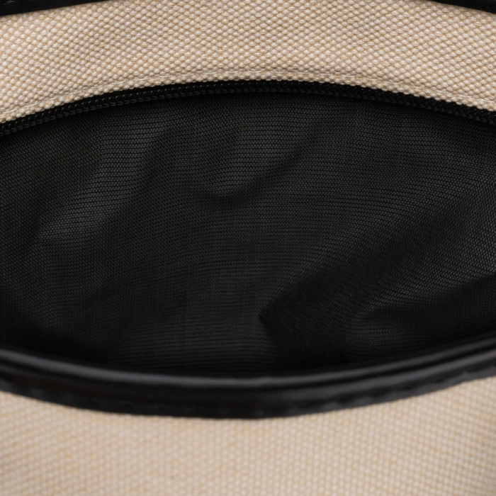 Geantă cosmetică din material sintetic bej și negru, cu mânere și închidere cu fermoar - Peterson PTR-PTN KOS-DA-15-3460 B [7]