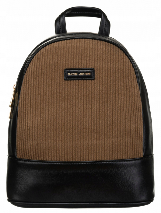 Rucsac mic de dama din piele ecologica - David Jones PTR-6877-3 KHAKI [2]
