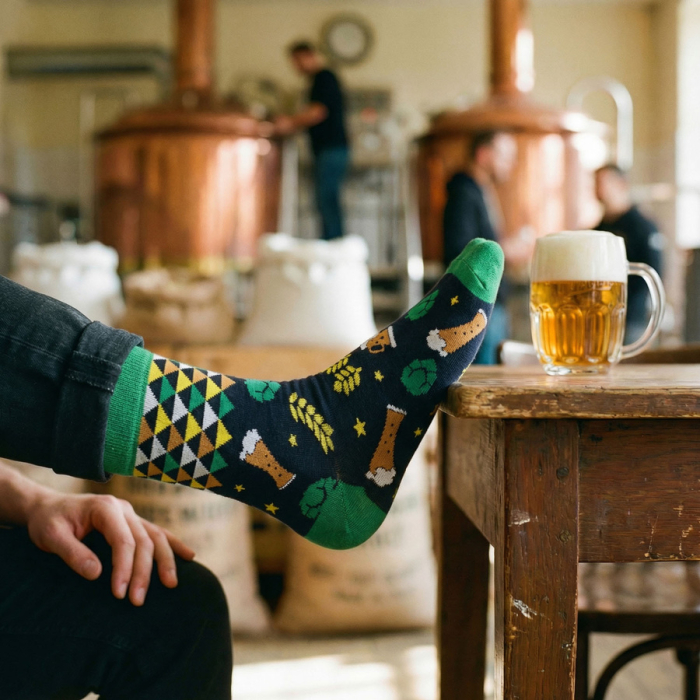 Set de șosete bărbătești cu diverse modele de bere, mărimi 38-45 - Peterson PTR-PTN SML-S3W-BE-38-44 [18]