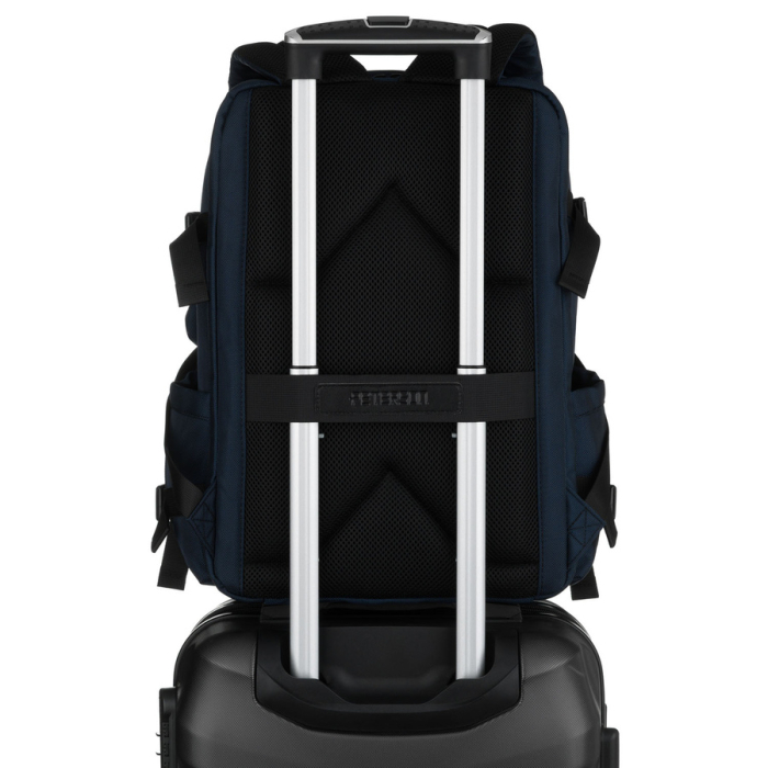 Rucsac de călătorie bleumarin din poliester cu compartiment pentru laptop și bretele reglabile - Peterson PTR-PTN HY241-7031 NAVY [9]