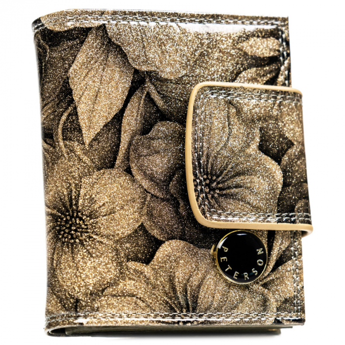 Portofel dama din piele naturala Peterson PTR-PTN PS329-FDS GOLD [2]