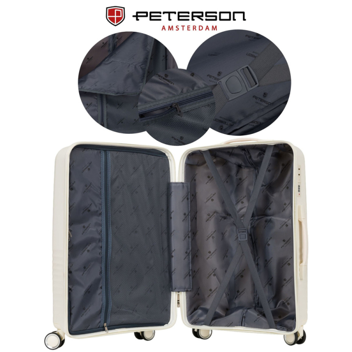 Valiză mare de călătorie bej cu carcasă impermeabilă - Peterson PTR-PTN PP-09-W-L-1464 B [7]
