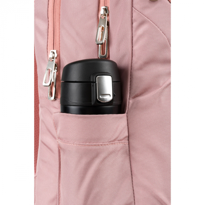 Rucsac roz, urban și spațios din nailon, cu compartiment pentru laptop - Peterson PTR-PTN 24400-6911 PINK [16]