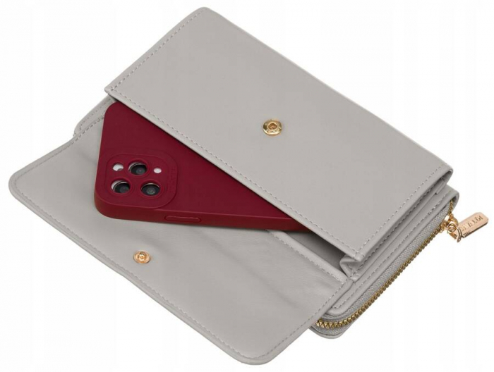Poșetă-portofel elegant cu curea lungă - 4U Cavaldi PTR-M-13-7997 GR [8]