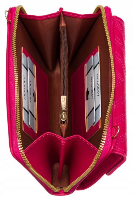 Mini poseta-portofel 2in1 cu curea detasabila - 4U Cavaldi PTR-M-11-1248 MAGENTA [6]
