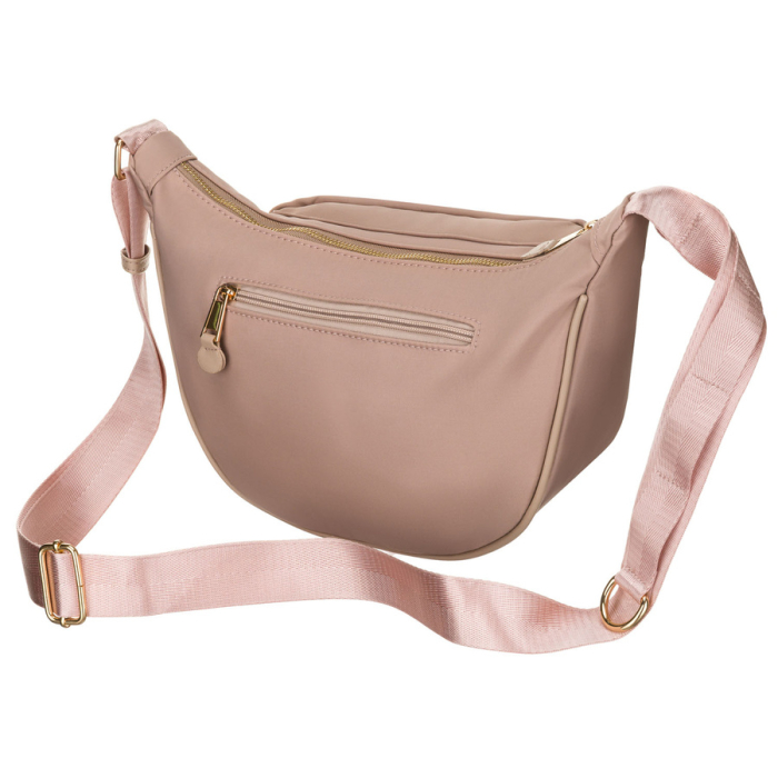 Geantă de damă roz din nailon cu închidere cu fermoar - Peterson PTR-PTN JN-14-0313 PINK [7]