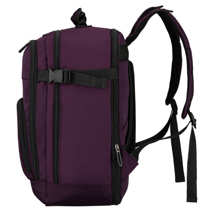 Rucsac de cabină violet, din poliester, cu două compartimente și fermoar - Peterson Weekender [4]