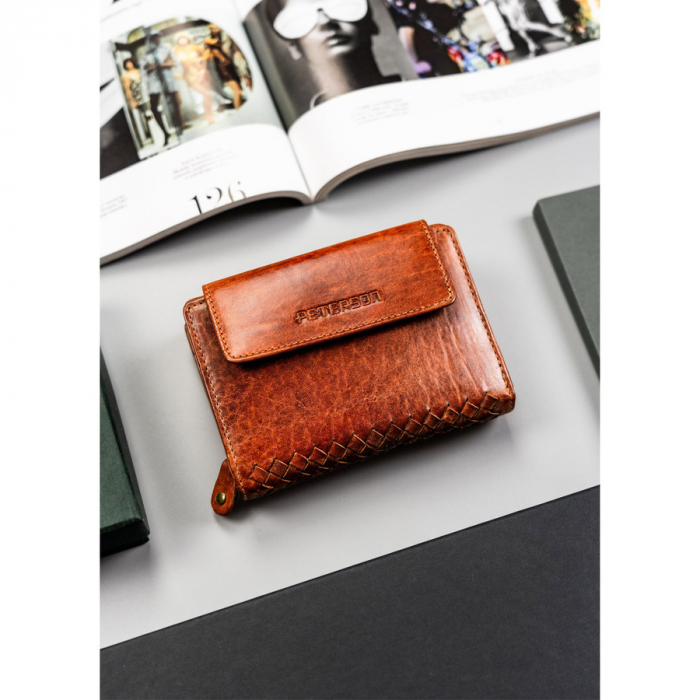 Portofel dama din piele naturala Peterson PTN WD2-VLCN-4482 CO [2]