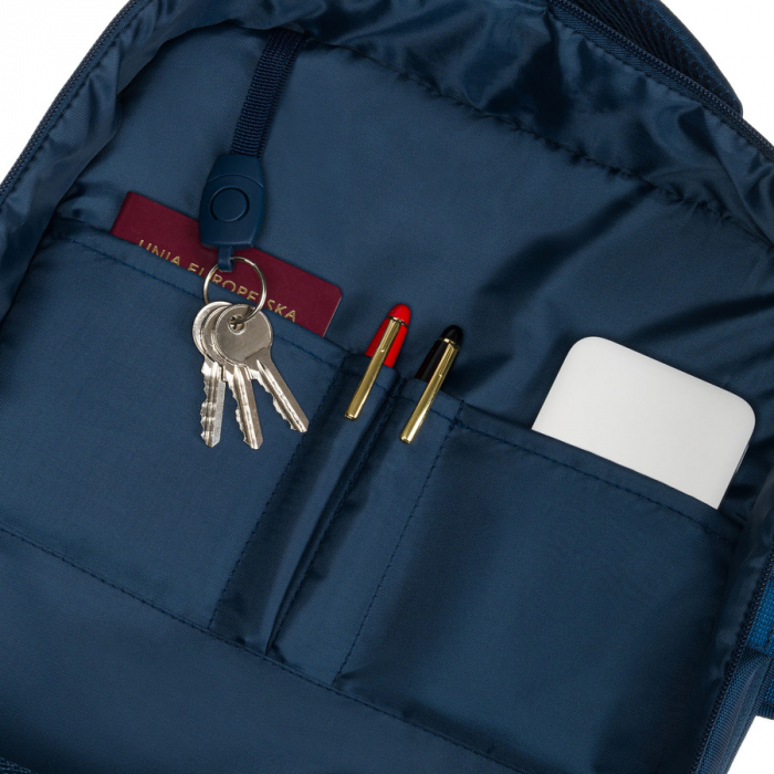 Rucsac de călătorie bleumarin cu port USB - Peterson PTR-PTN 24421-5098 NAVY [25]