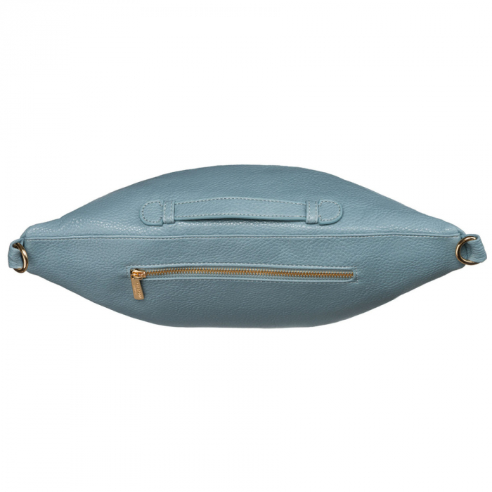 Geantă sport la modă albastră pentru femei, tip borseta, de umăr sau crossbody, confecționată din piele ecologică Peterson PTR-PTN SSY-2-F19 BLUE [6]