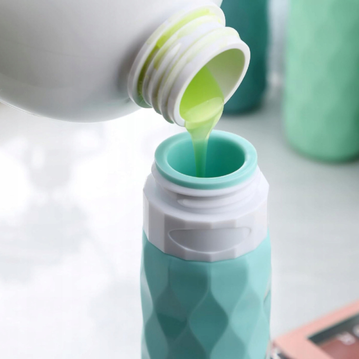 Bidon de călătorie din silicon în nuanțe de verde - Peterson PTR-SBP-90-SET4-0450 GRE [5]