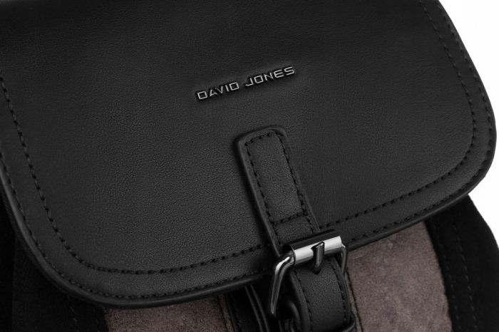Rucsac de damă din piele ecologică cu clapă - David Jones PTR-6885-2 BL [5]
