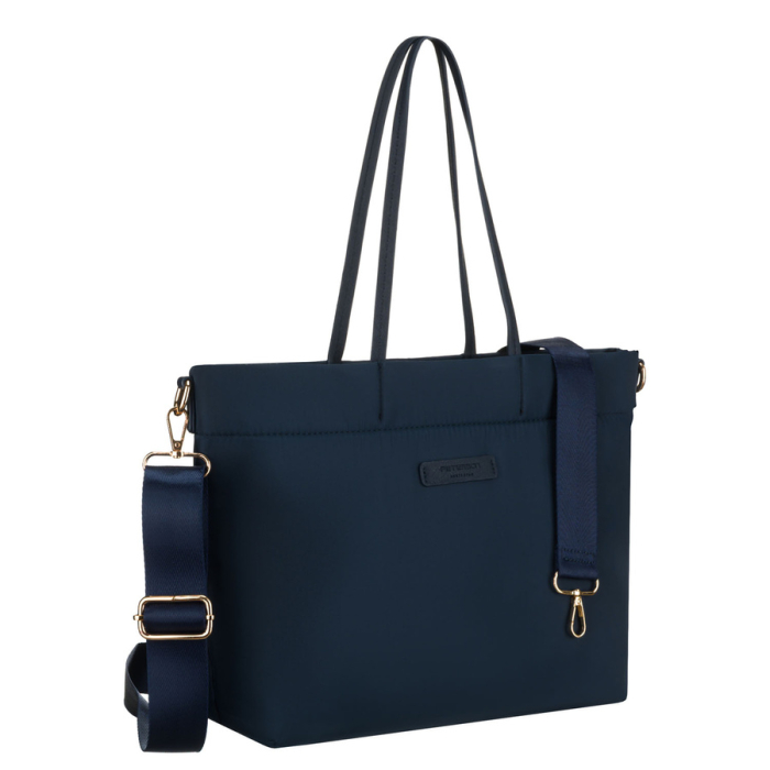 Geantă shopper bleumarin pentru femei cu închidere magnetică - Peterson PTR-PTN JN-10-0108 NAVY [1]