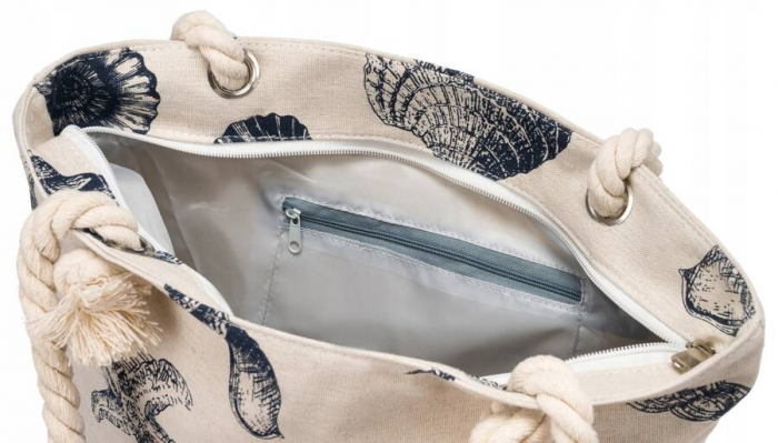 Geanta de plaja dama din poliester - FB02-MUSZELKI-0729 [6]