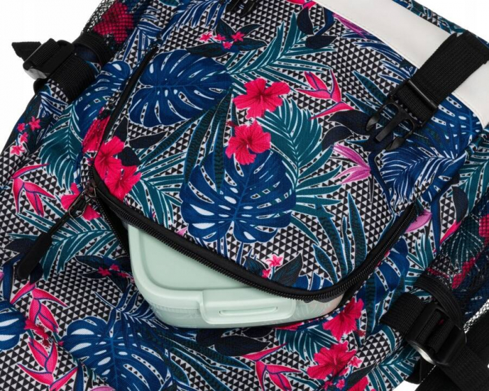Rucsac pentru școală sport cu model de plante cu buzunar frontal - Peterson PTR-PTN 79907-8306 PRINT [8]