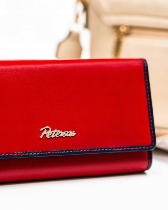 Portofel dama din piele naturala Peterson PTR-PTN KA-24-9528 RED/N [4]