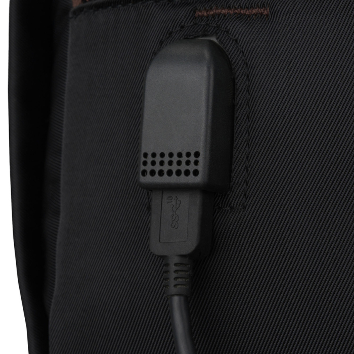 Rucsac de călătorie negru din poliester cu buzunar pentru laptop - Peterson [15]