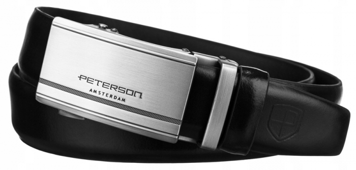 Curea barbati din piele naturala Peterson PTR-PTN A006 BL [2]