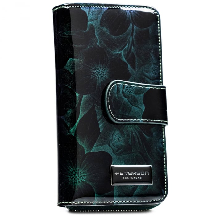 Portofel dama din piele naturala Peterson PTR-PTN PS116-FDS GREEN [1]