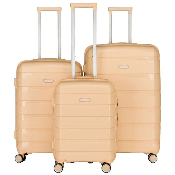 Set de valize bej din polipropilenă cu mânere extensibile - Peterson PTR-PTN HPP-01-SET3-1839 [1]