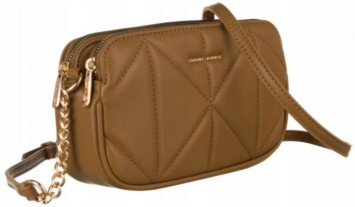 Geanta de dama eleganta, matlasata, din piele ecologica - David Jones CM6792 CA [9]