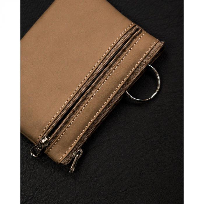 Husa bej pentru chei din piele naturală PTR-34802-ACL-1091 TAN&F [4]