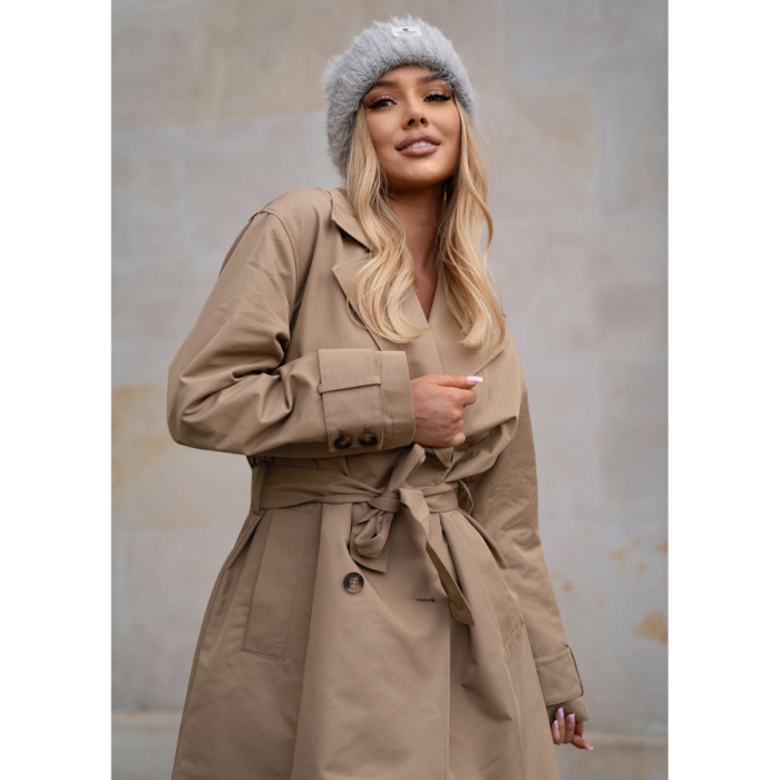 Căciulă gri de iarnă pentru femei, din nailon - Peterson PTR-PTN HAT-11-5530 L.GR [9]