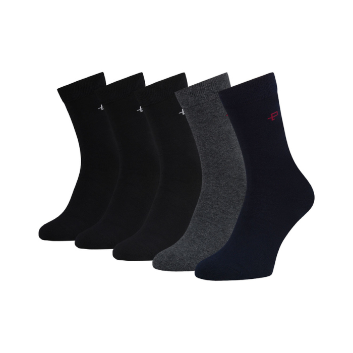 Set multicolor de șosete bărbătești în mărimile 40-45, confecționate din bumbac și elastan - Peterson PTR-PTN SML-S5-40-45-BNG [8]
