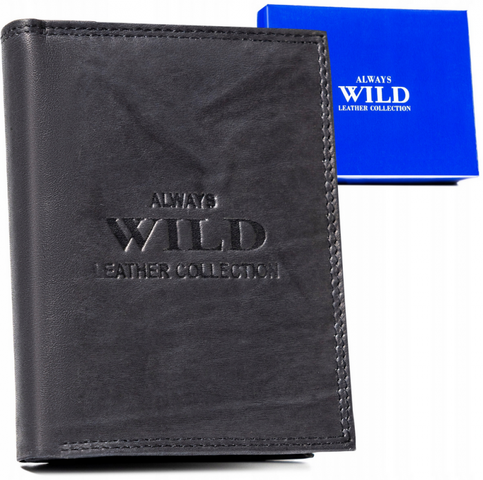 Portofel barbati din piele naturala Always Wild PTR-AW-N4-MAL-0288 BL [13]