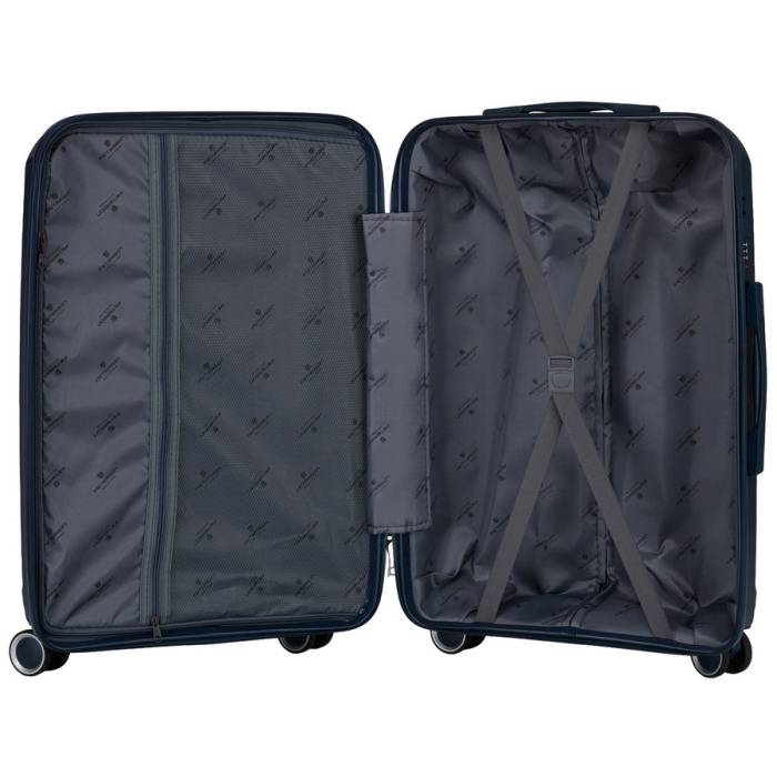 Valiză din polipropilenă cu carcasă rigidă, mărime medie, bleumarin - Peterson PTR-PTN HPP-01-W-M-1730 [9]