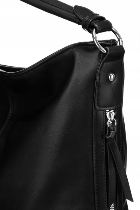Geanta shopper de dama clasica din piele ecologica - Rovicky PTR-R-073-03-0454 BL [4]