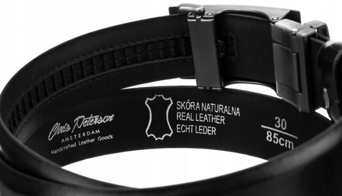 Curea barbati din piele naturala Peterson PTR-PTN A005 BL [4]