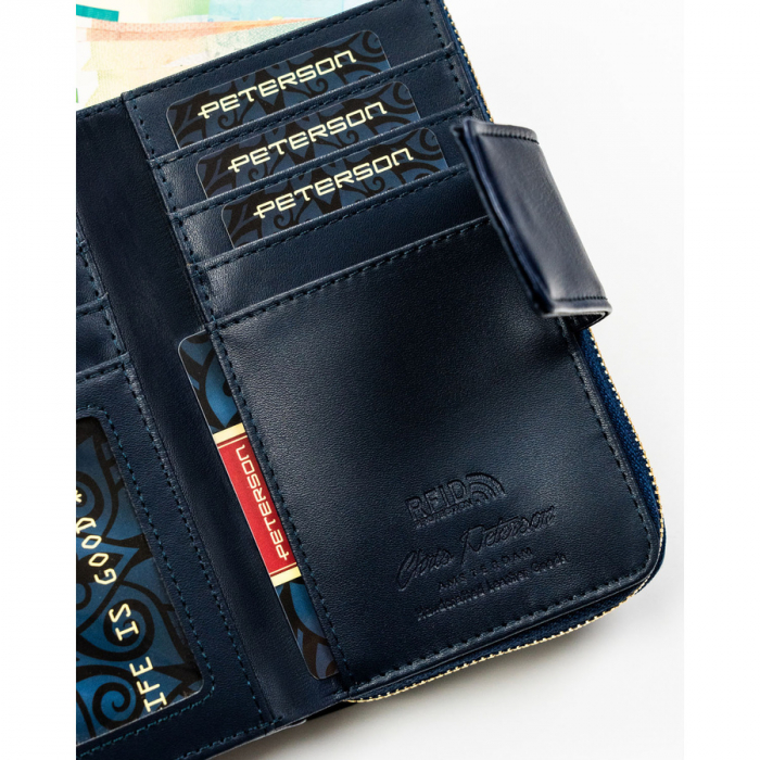 Portofel dama din piele Peterson PTR-PTN 008-HF-1497 NAVY [7]