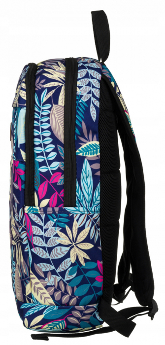 Rucsac clasic de damă din poliester cu model de plante - Rovicky PTR-R-PST-9251 01 [3]